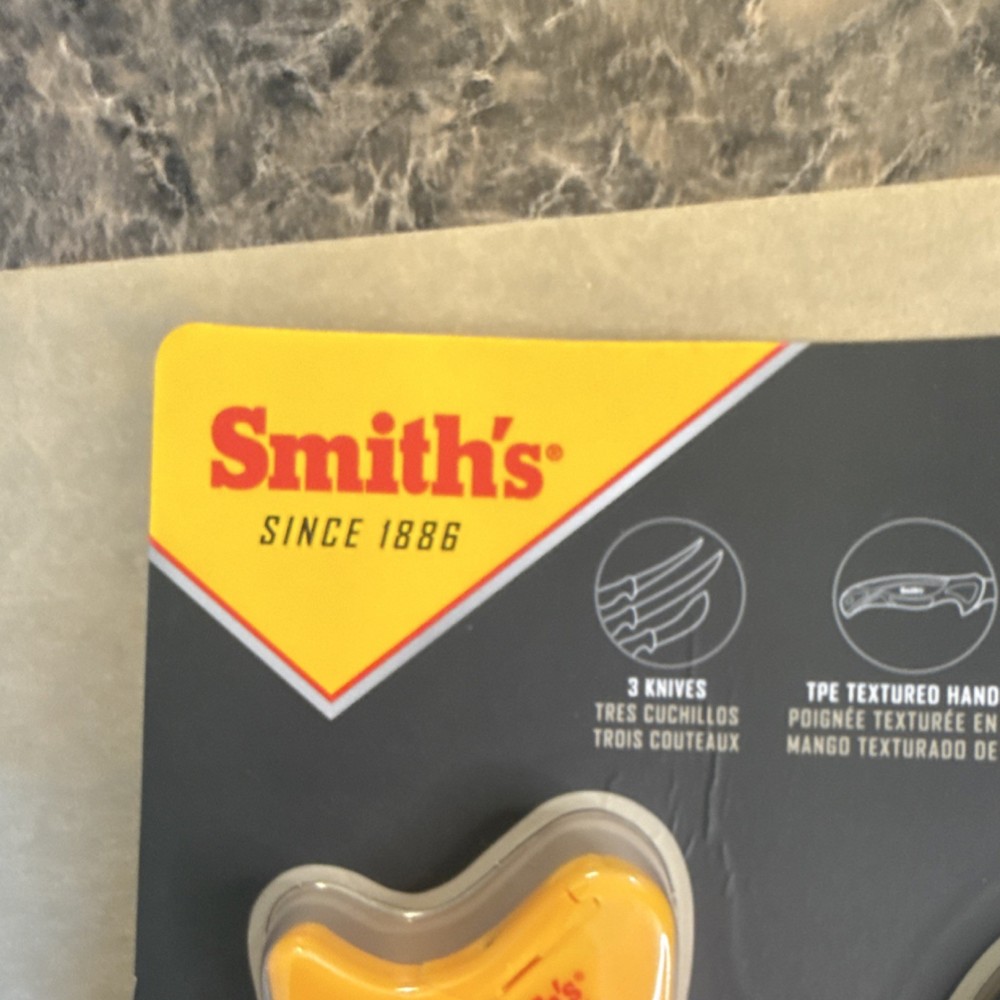Smith's EdgeSport Game Processing Set 4 Tools 420 Stainless Steel Yellow Gray