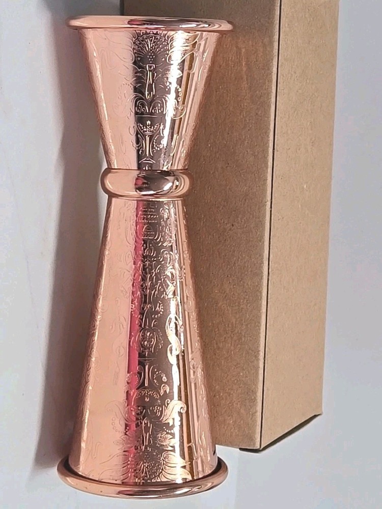 Absolut Elyx Demask Wheat Copper Jigger In Original Decorative Gift Box