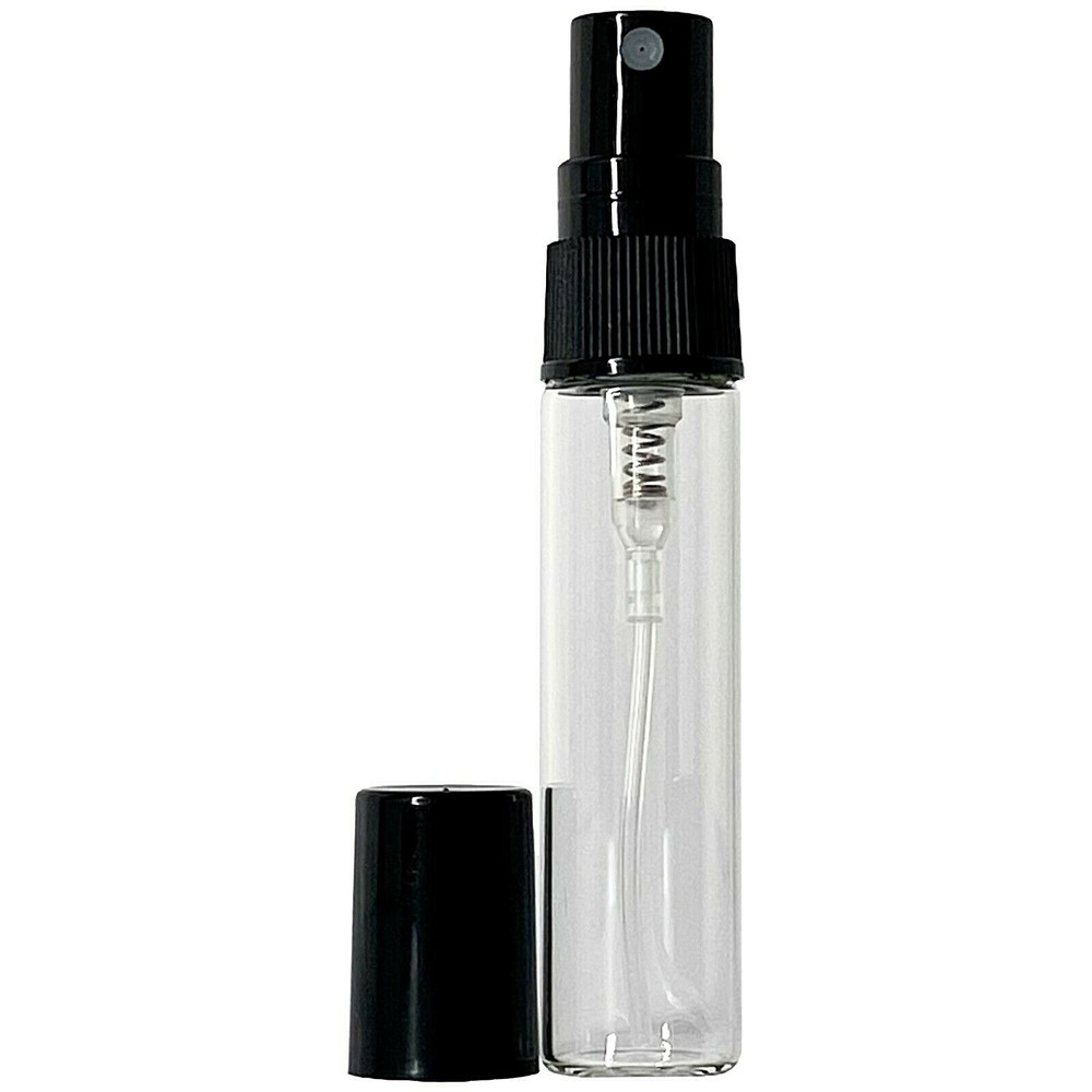 5ml 0.17oz Empty Perfume Glass Spray Bottles Black Atomizer Refillable