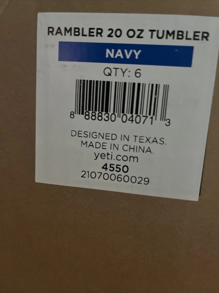 YETI® Navy 20oz Stackable RAMBLER® - Authentic - Mag Lid ✈️Free Fast Shipping ✈️
