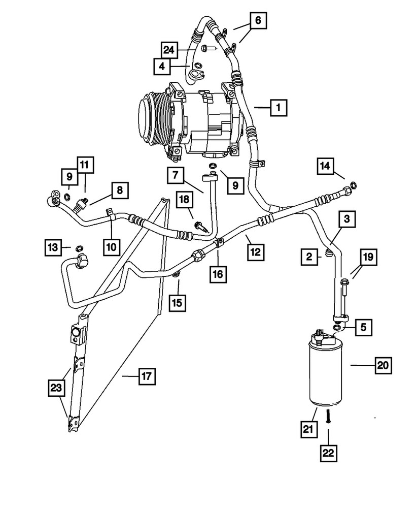 Genuine Mopar Receiver Drier 5181845AA