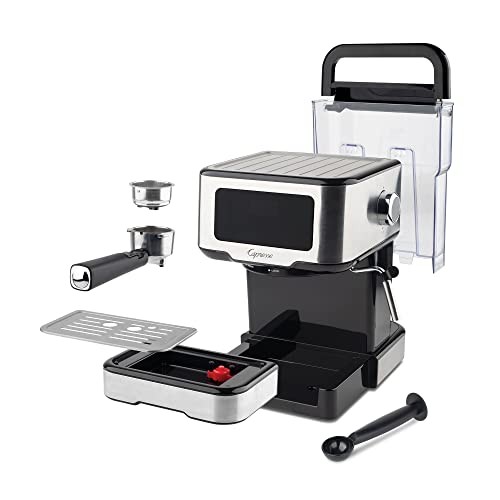 Café TS Touchscreen Espresso Machine, 50 ounces Silver