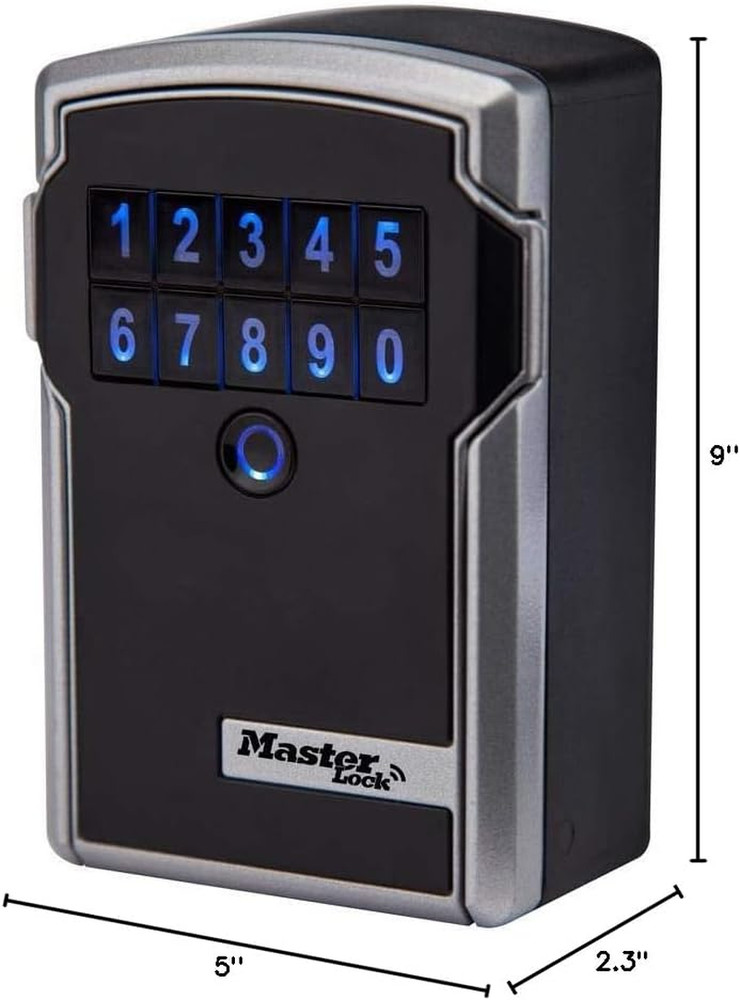 Master Lock Digital Lock Box for Keys with Code, Electronic Wall Mount Key Safe