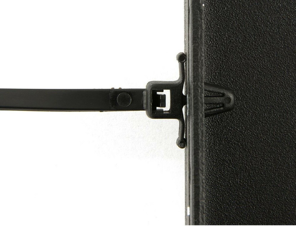 Pressure Bracket Cable Ties Winged / Car Chassis Nylon Zip Tie