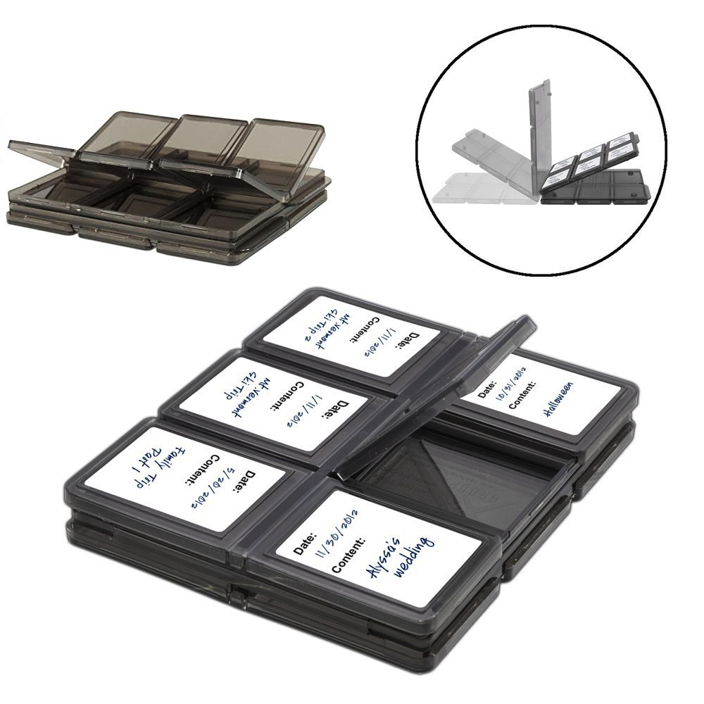 12-Slots Foldable Memory Case For Sony Alpha a6400 ILCE-6400