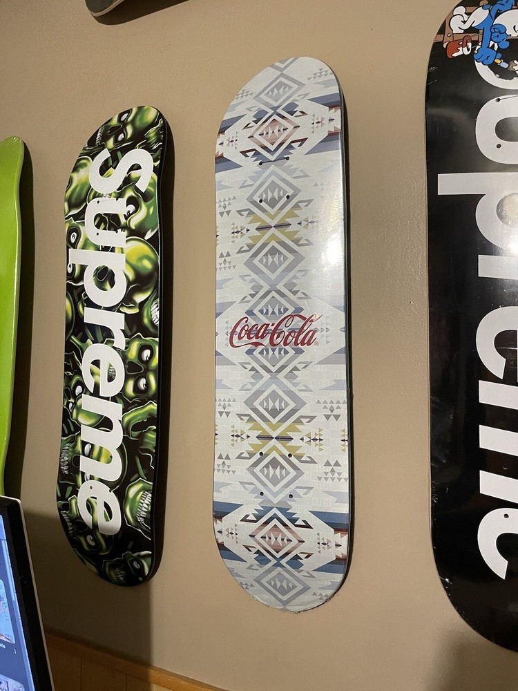 Kith x Coca Cola x Pendleton White Sand Logo Skateboard Deck (RED)