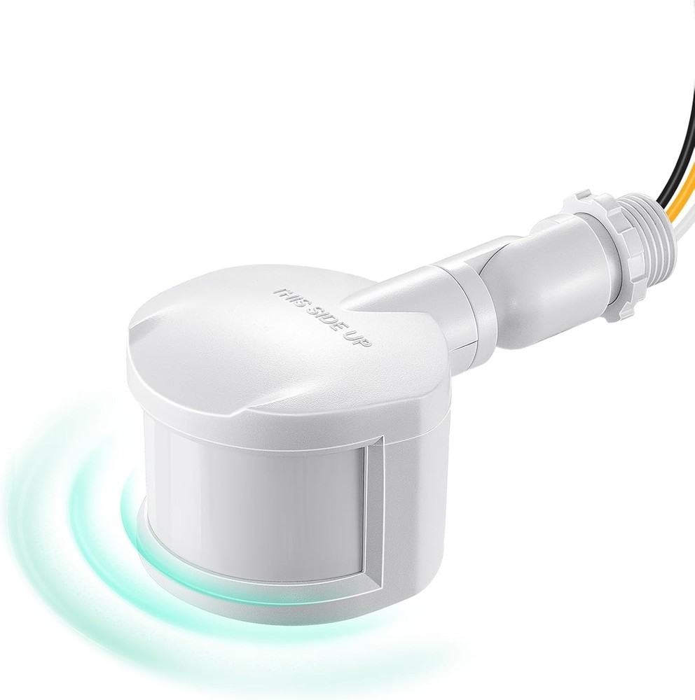 White Listed Motion Sensor for Floodlights with Adjustable Delay & Range