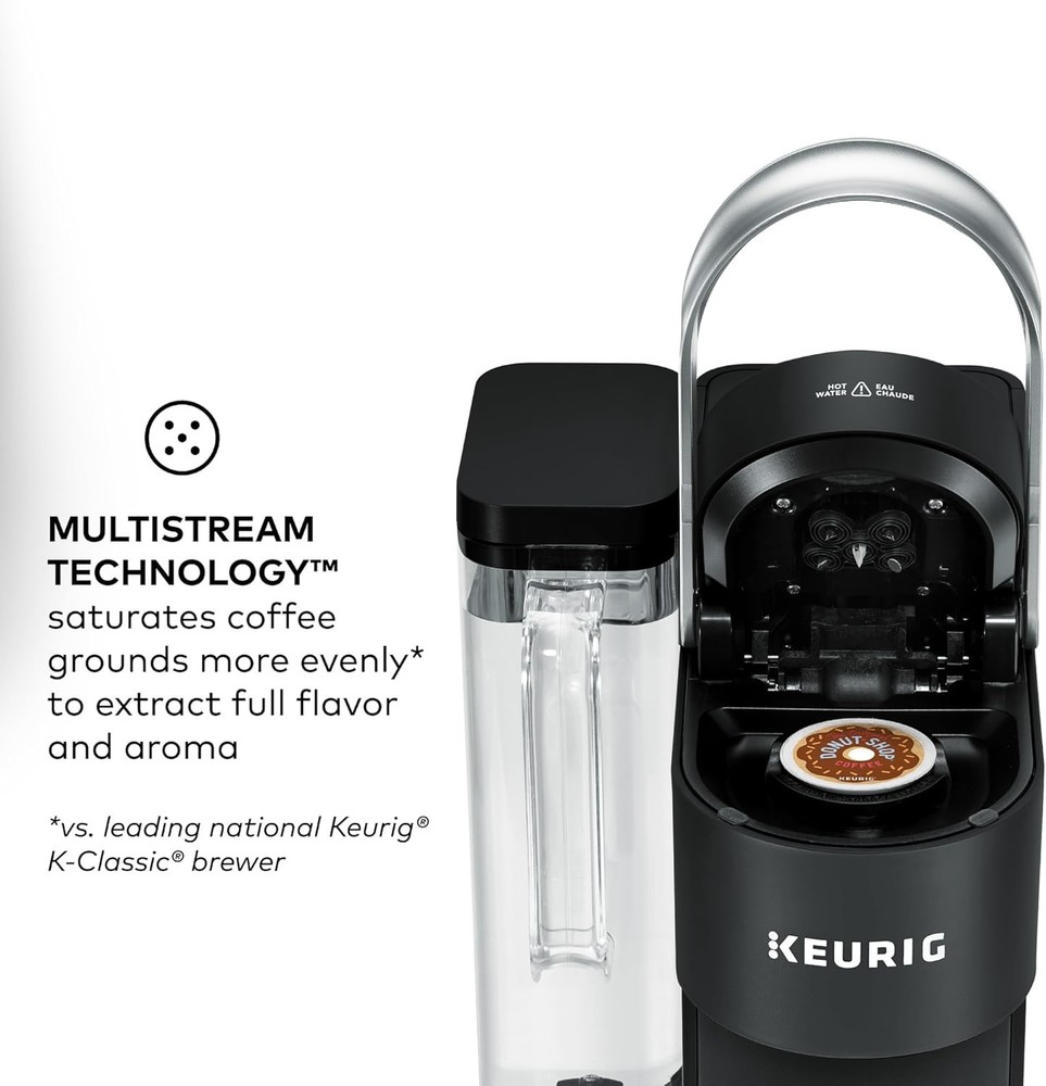 Programmable Coffee Maker, MultiStream Technology, Brews 6-12oz Cup Sizes, Black