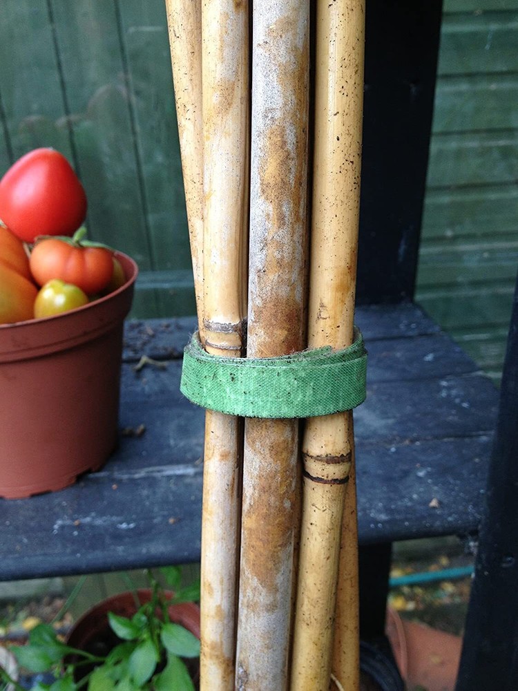 5Pcs Hook Loop Garden Strips Adjustable Tree Ties Durable Nylon Wrap Tape