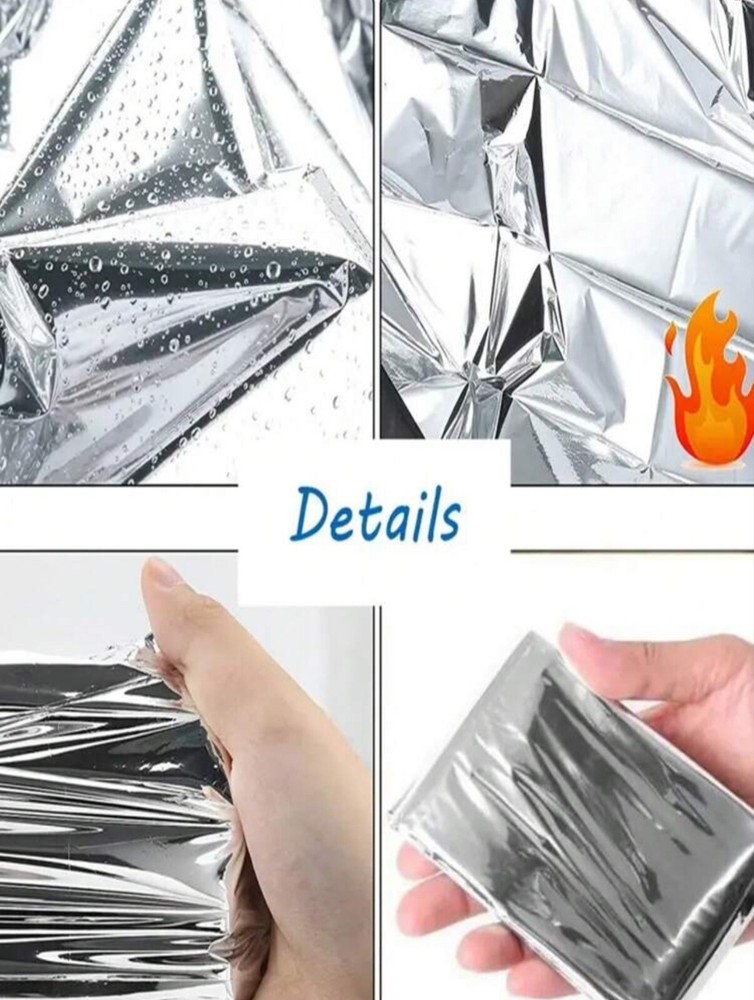 1pc Emergency Polyester Film Insulation Blanket