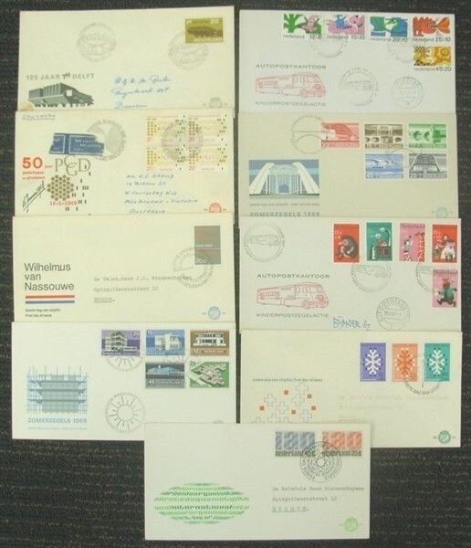 NETHERLANDS 1967/9 FDC’s (x9) (ID:383/D49874)