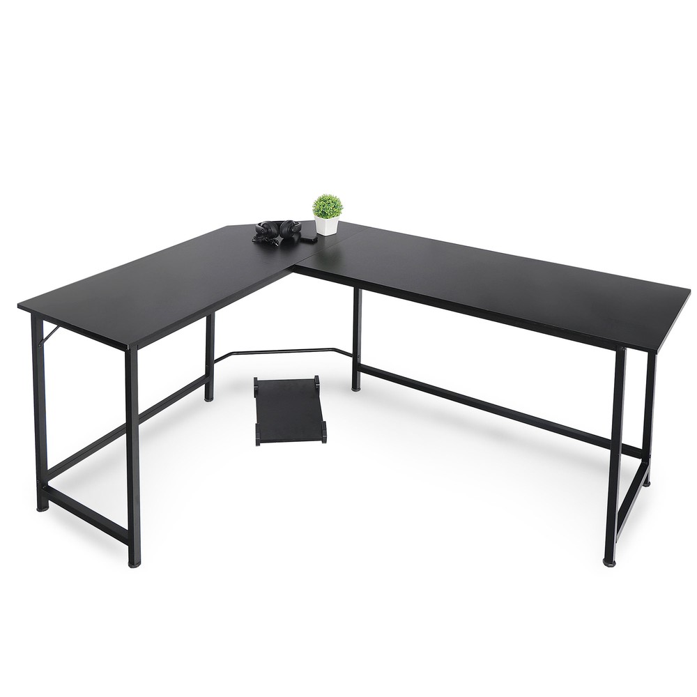 PC Laptop Study Table Workstation Home Modern L-Shaped Desk Corner Computer Desk