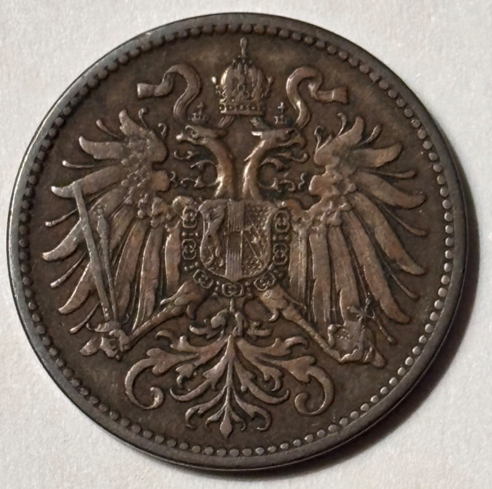 1895 Austria 2 Heller