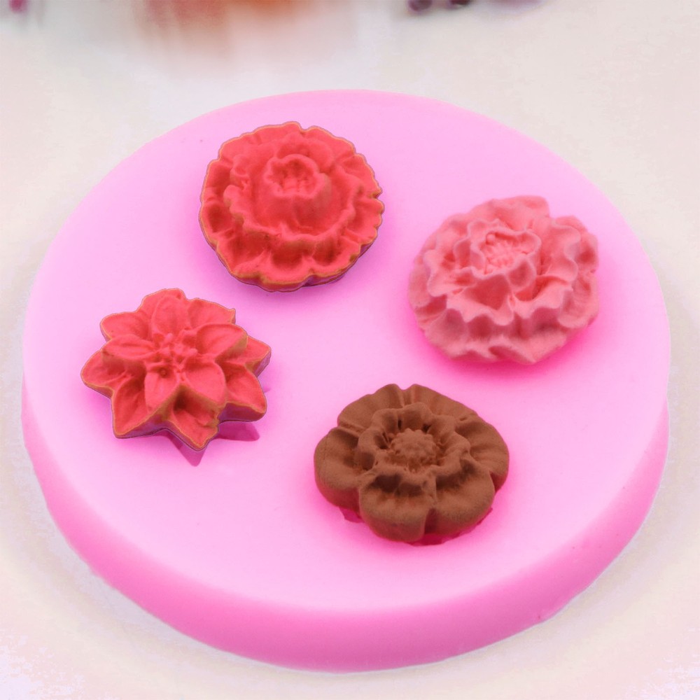 Rose Flower Silicone Mold Cake Decorating