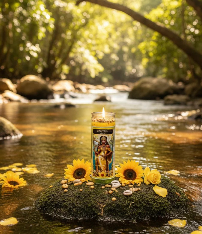 Osun (Oshun) Complete 7-Day Candle Ritual Set