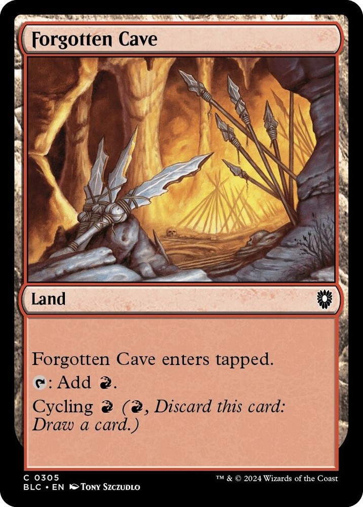 Forgotten Cave Commander: Bloomburrow 305 MTG LP