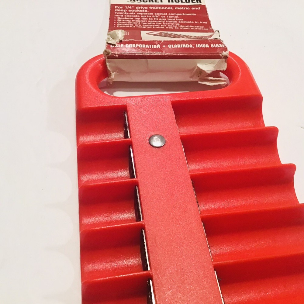 1/4" Magnetic Socket Holder - Red LIS-40120