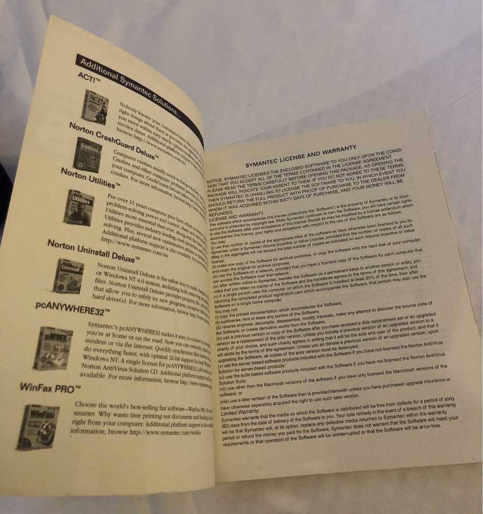 Norton AntiVirus User's Guide Windows NT Windows 98 & 95 Windows 3.1/DOS