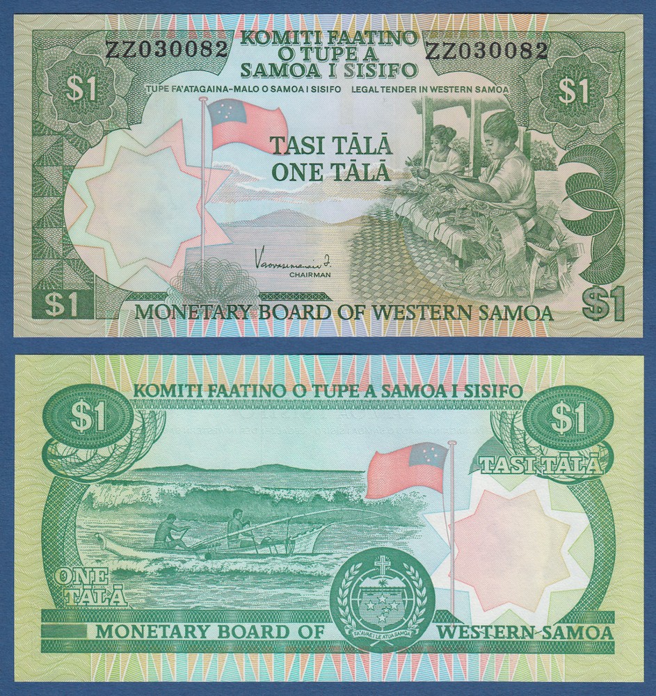 SAMOA 1 Tala (1980) Replacement ZZ  UNC P. 19 r
