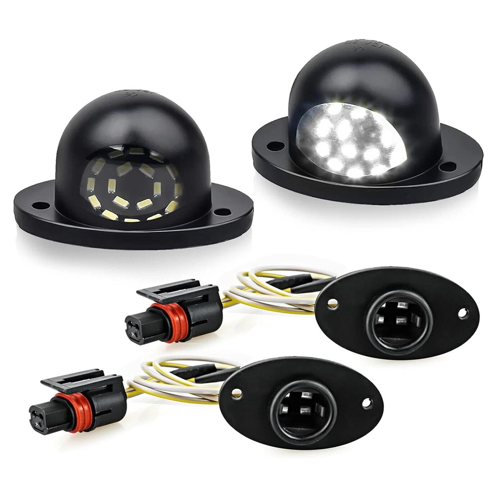 For 1994-2002 Ram 1500 2500 LED License Plate Light With Wire Harness Assembly