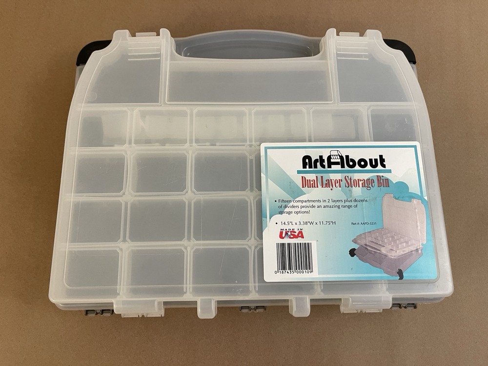 Art About - Dual Layer Storage Bin