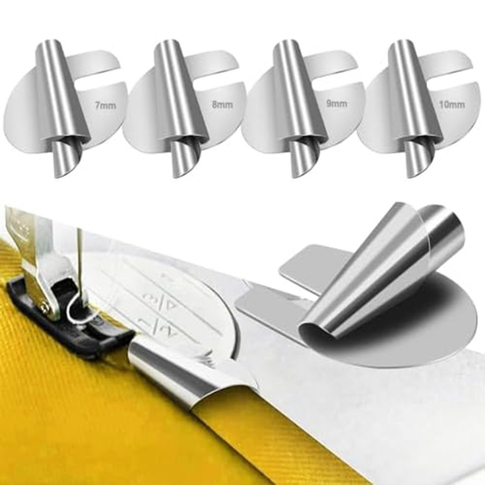 Comprehensive Hemming Accessories Set for Sewing Machines in 4 Different Sizes