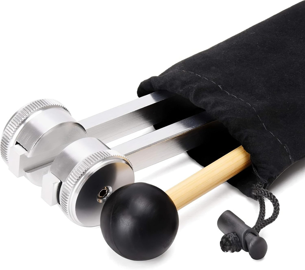 128Hz Tuning Fork Set with Reflex Hammer & Accessories for Sound Healing