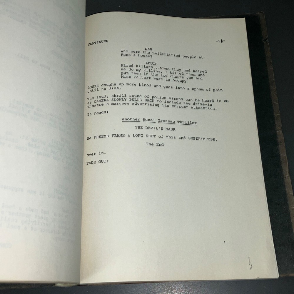 SEVENTH VICTIM (c1970s) Unmade Action-Exploitation w/Casting Notes + COA!