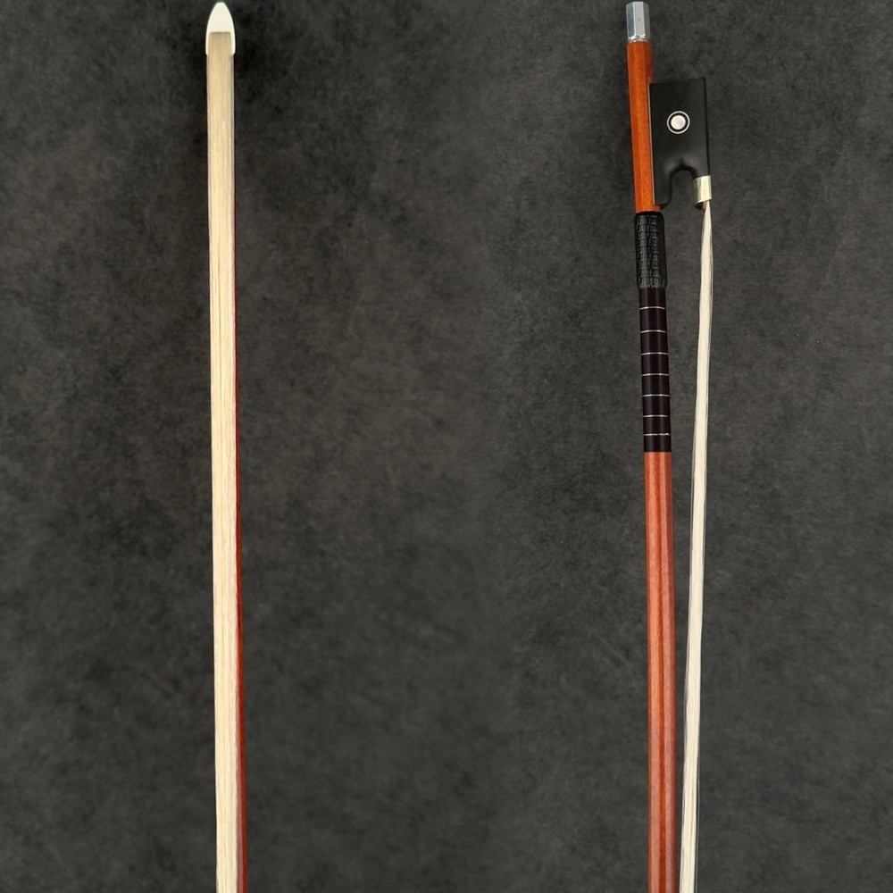 D. Peccatte Copy Master Pernambuco Violin Bow 4/4 Ebony Parisan eye Frog Silver