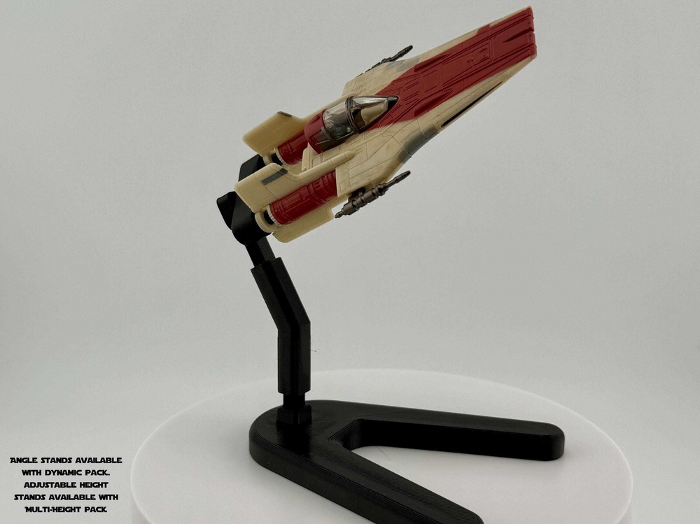 A-Wing Flight Stand for Micro Galaxy Squadron | Cosmic Swap Display System
