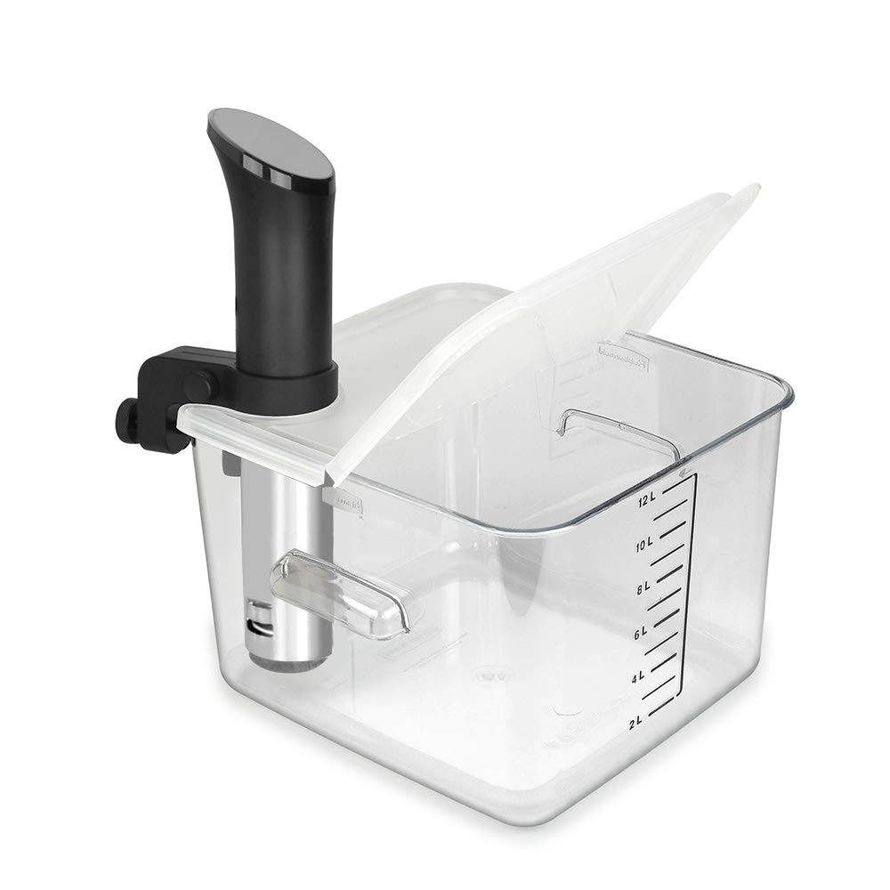 EVERIE Collapsible Hinged Lid Compatible with Corner mount, Semi-Transparent