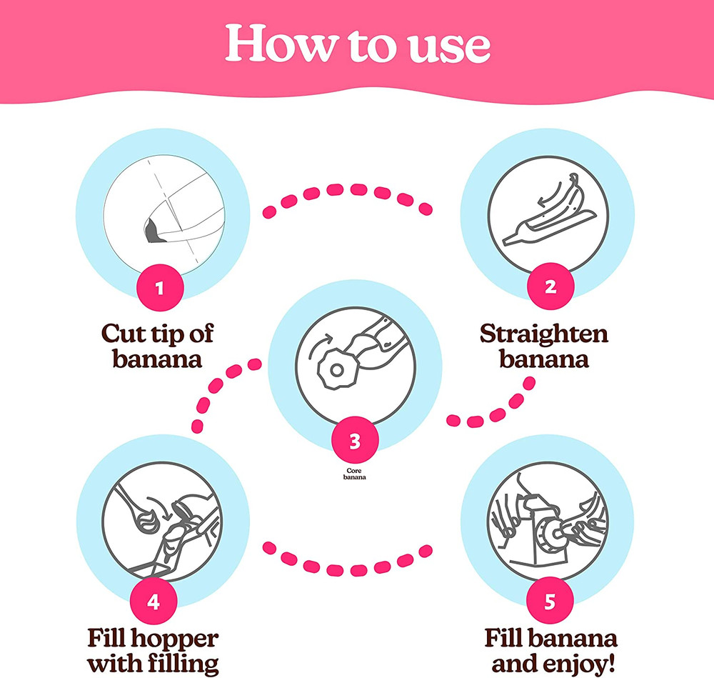 ® Kitchen Gadget - Core & Fill A Banana While Still In Its Peel
