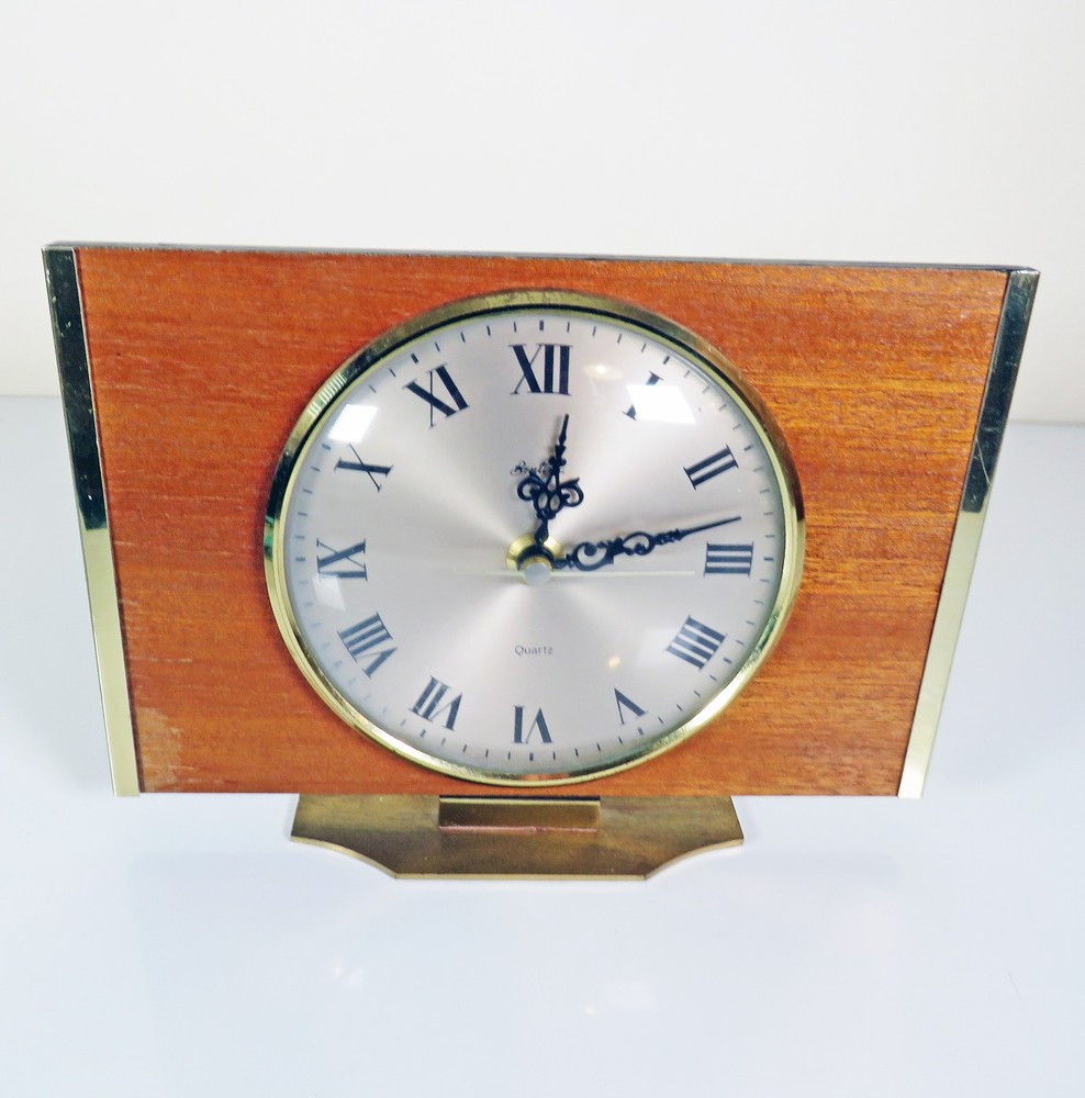Vintage Bentima Quartz Mantel Clock Working