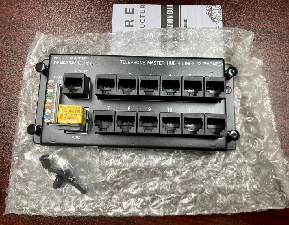 Wirepath WP-MOD-RJ45-TEL1X12 1x12 Telephone Module