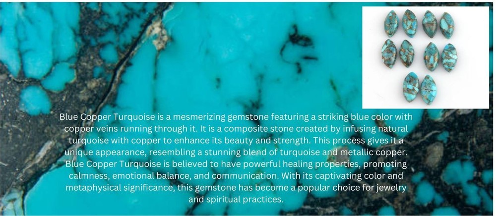 Solid 925 Sterling Silver Blue Copper Turquoise Handmade GENUINE Ring