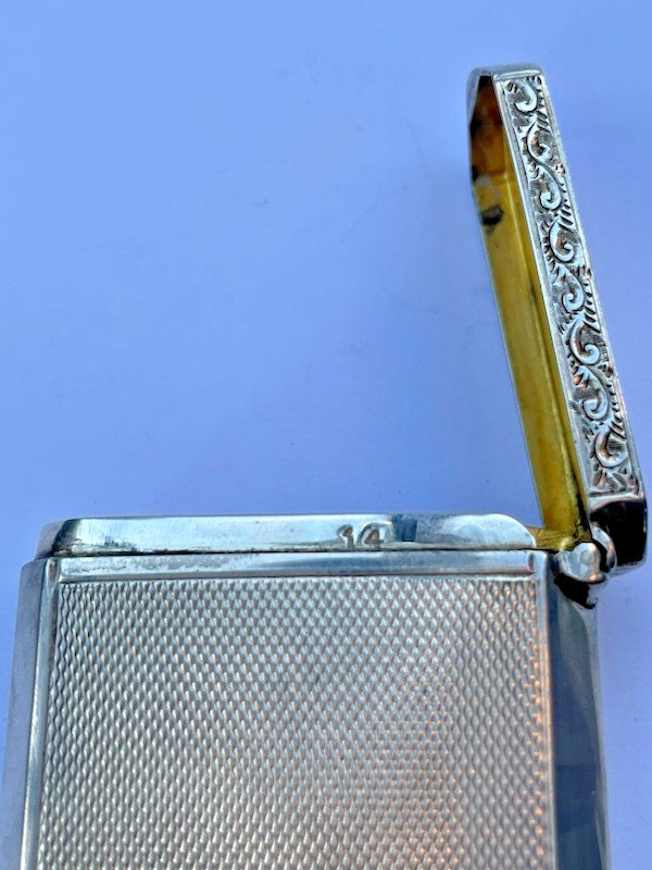 Hallmarked silver cigarette case J. G. Ltd no. 47