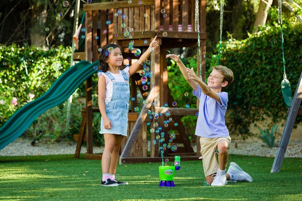 Tornado Bubble Machine, Kids Toy Bubble Blower, 4500 Bubbles per Minute, Outd...