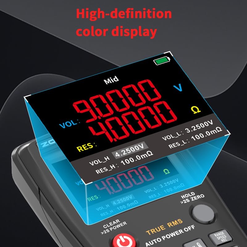 Battery Internal Resistance Tester 2 in 1 multimeter Battery Voltage Meter