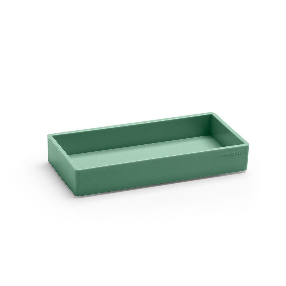 Stackable Small Accessory Tray - Modular Lacquer Desk Trays for Office Organi...