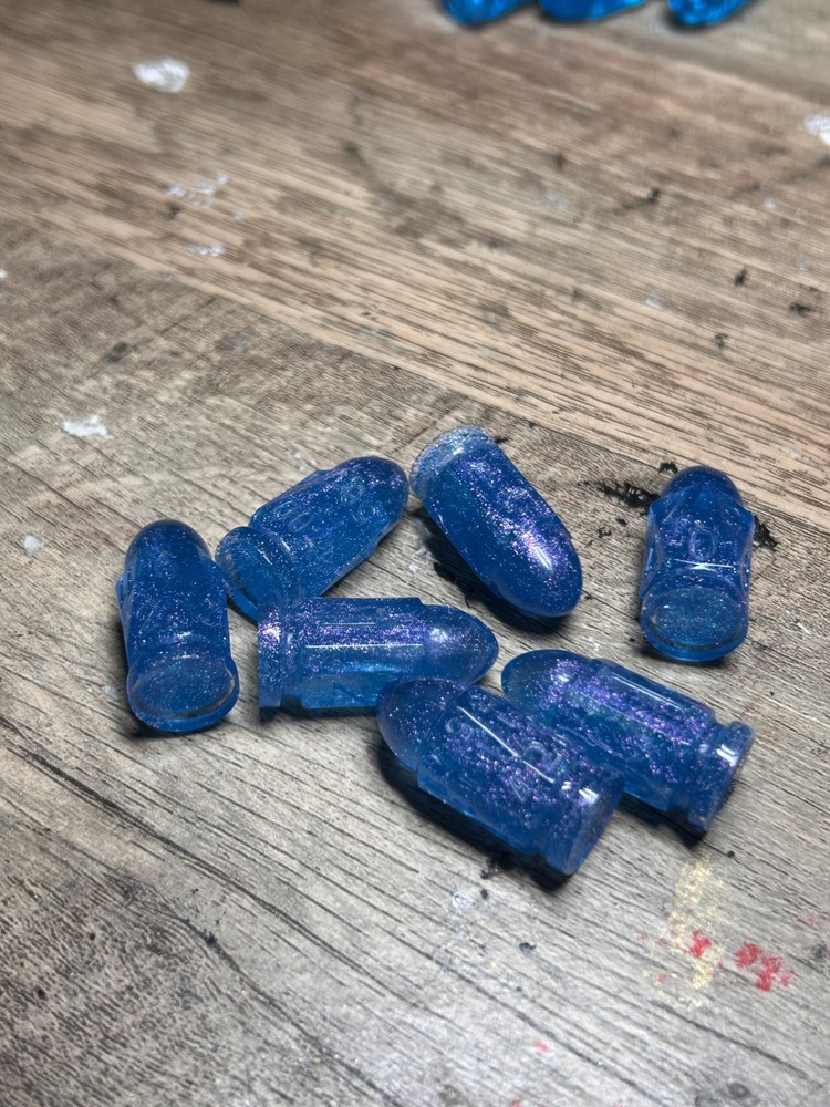 RAW* Bullet Dice: Grape Color-Shift _ Resin-Cast Dice Set *See Description* D&D