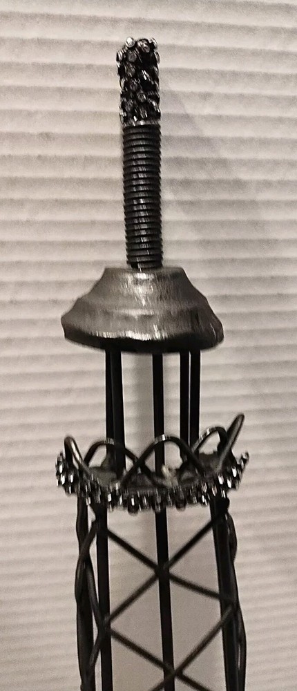 24" Eiffel Tower Structure Paris Wall Decor Metal Black
