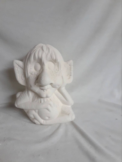 Ikki Troll 6" Tall Ready to Paint Ceramic Bisque