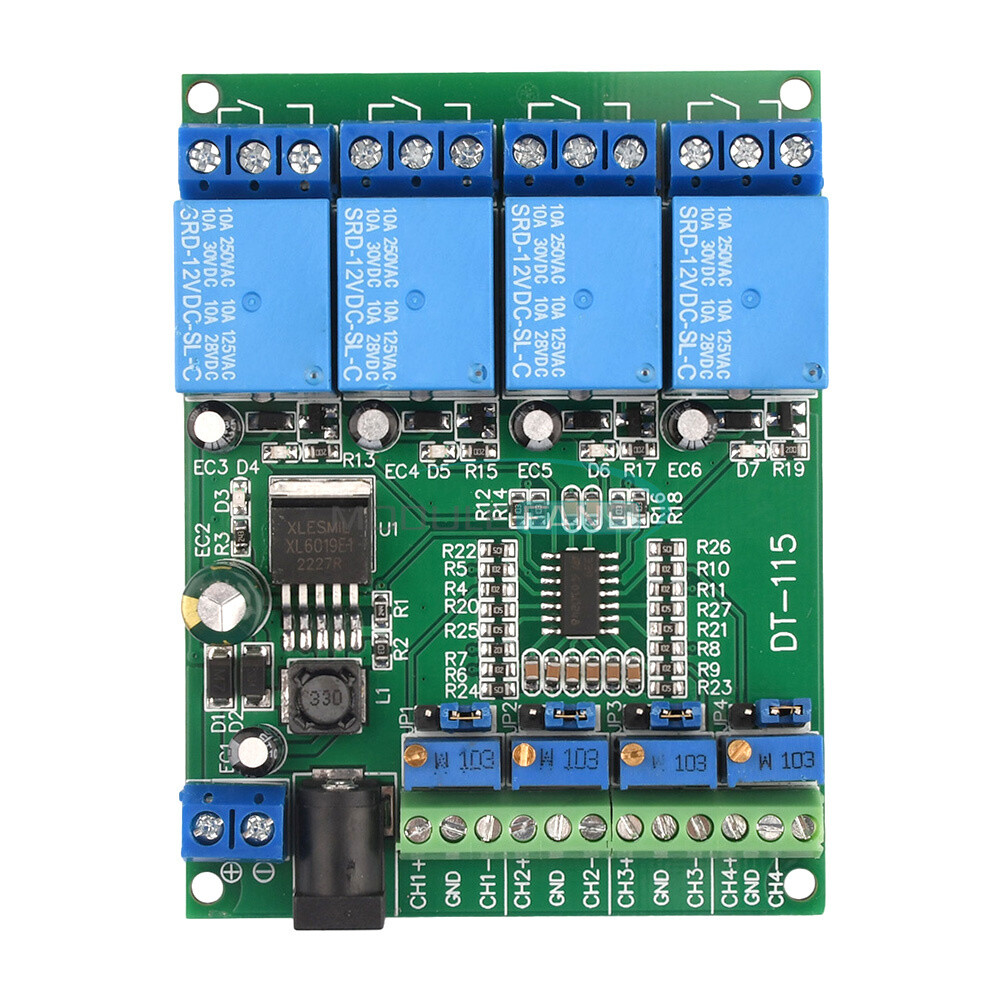 DC 12V 4-Channel Voltage Comparator Stable LM393 Comparator Module