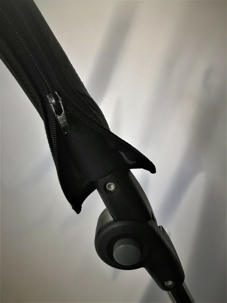 Emmaljunga CLASSIC handle bar cover with zip, real leather