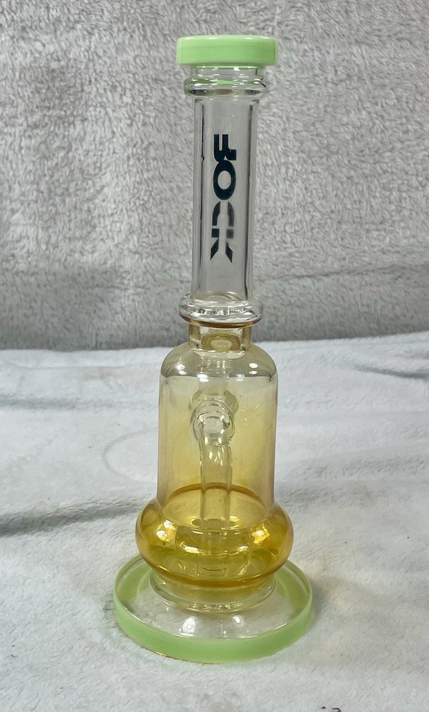 Rock Glass 9in Water Pipe Inline Stem Percolator