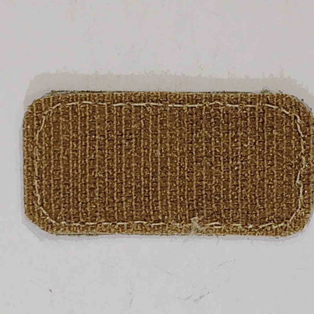 B- NEG Blood Type Patch – 2"W, Coyote, Hook & Loop Backing, Tactical ID Badge