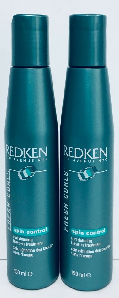 Redken Fresh Curls Spin Control Curl Defining Leave-In Treatment-2Pack(5floz eac