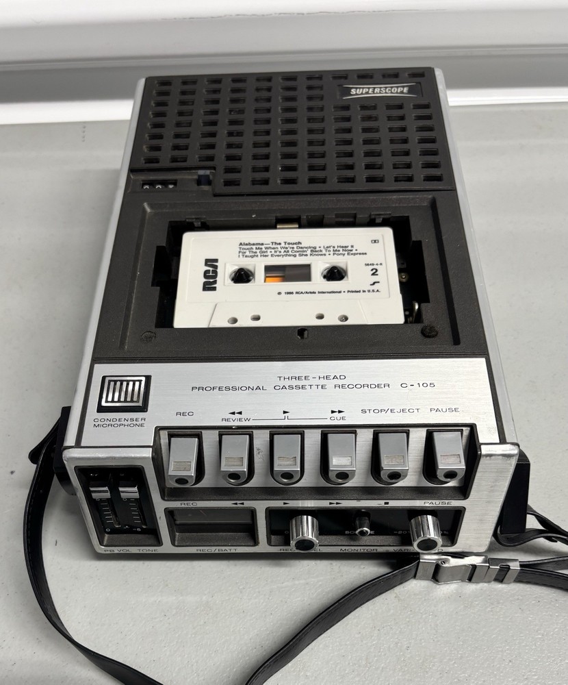 Superscope C-105 Vintage Cassette Deck Recorder Player