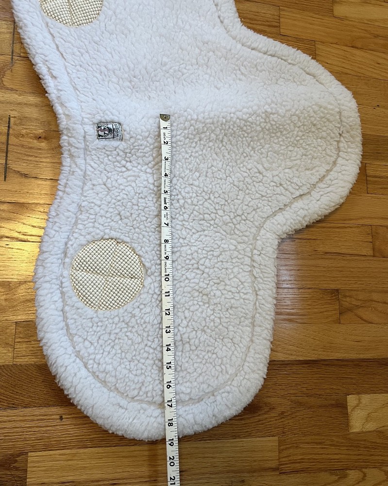 White Fitted English Saddle Pad - Wilkers