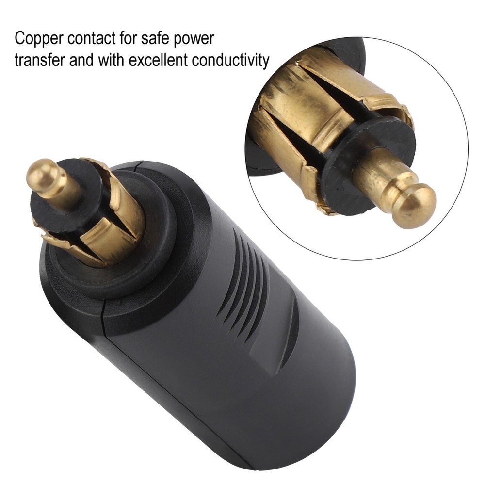 12V Universal Motorcycle Cigarette Lighter Plug Adapter for DIN Socket